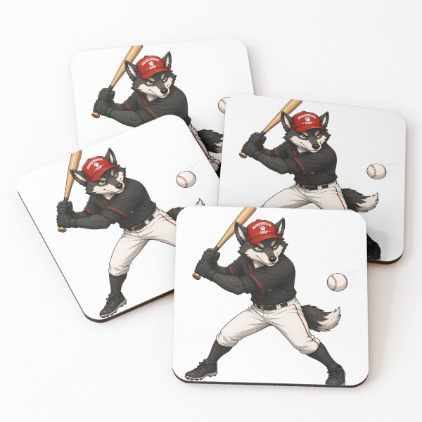 Item preview, Wolf Baseball Batter designed and sold by Mangurrian Shop.