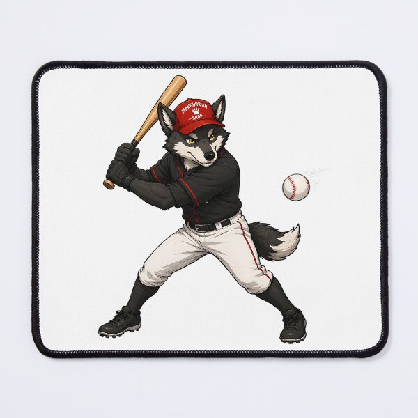 Item preview, Wolf Baseball Batter designed and sold by Mangurrian Shop.