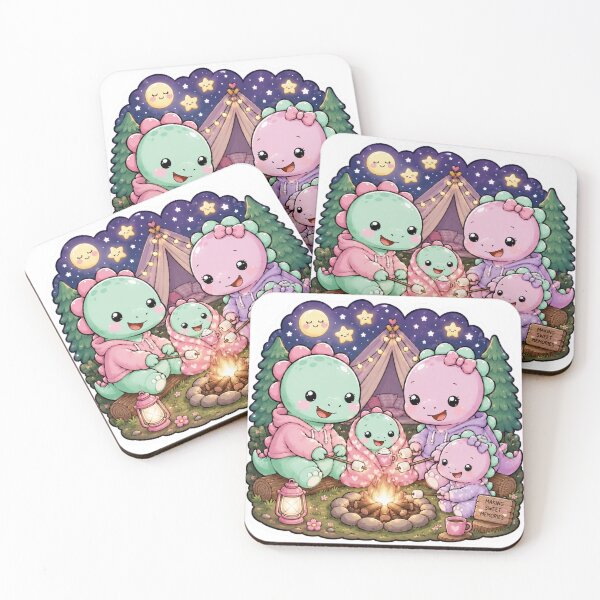 Item preview, Dinosaur Family Camping Adventure designed and sold by PriyankaSonara.