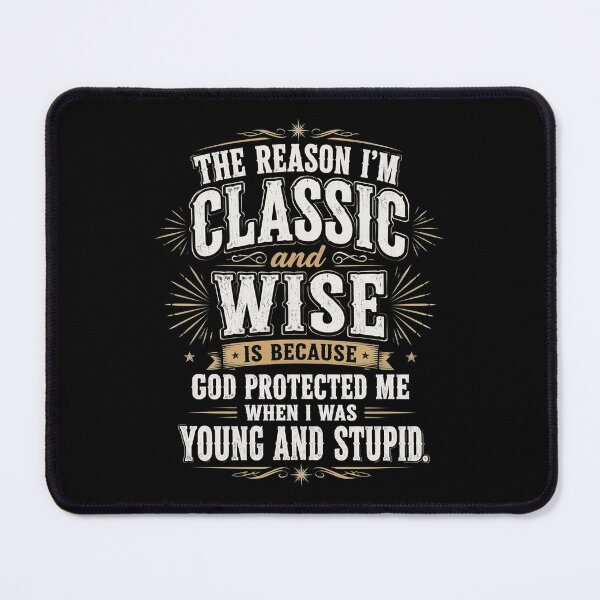Item preview, Vintage The Reason I'm Old & Wise God Protected Me designed and sold by OlakunleOloroz.