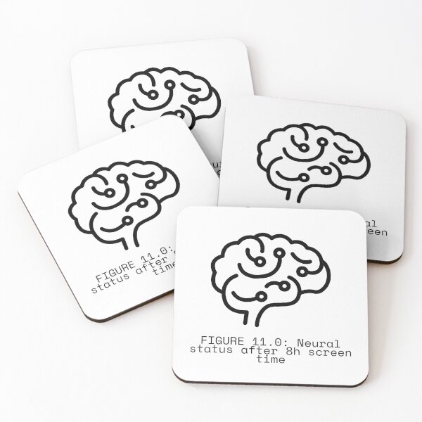 Item preview, FIGURE 11.0: Neural status after 8h screen time designed and sold by TheRulingPen.