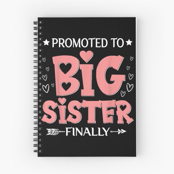 Item preview, Promoted To Big Sister Finally Cute Pink Hearts Announcement Family Design designed and sold by PhocoNibict.