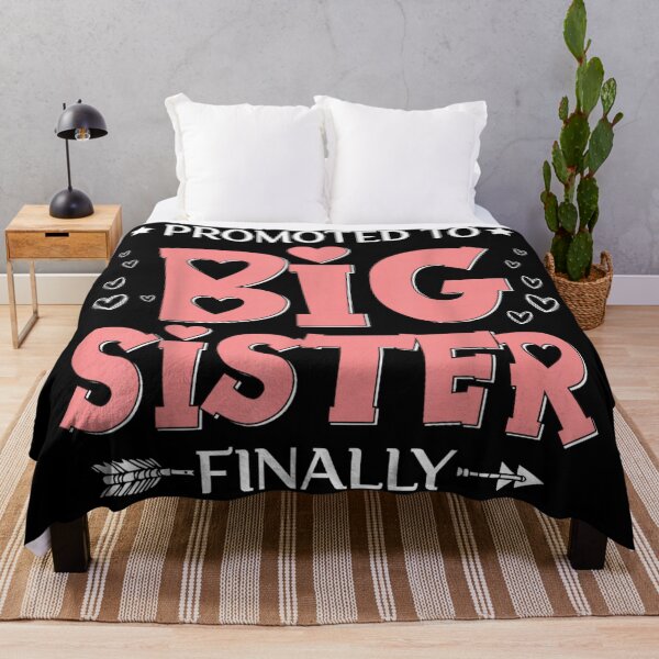 Item preview, Promoted To Big Sister Finally Cute Pink Hearts Announcement Family Design designed and sold by PhocoNibict.