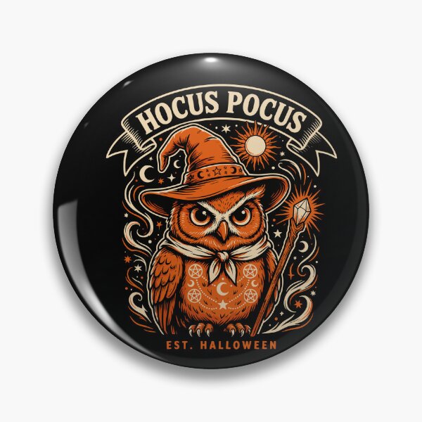 Item preview, Hocus Pocus Owl Wizard Est Halloween Magic Witchcraft Spooky Night designed and sold by yoddel.