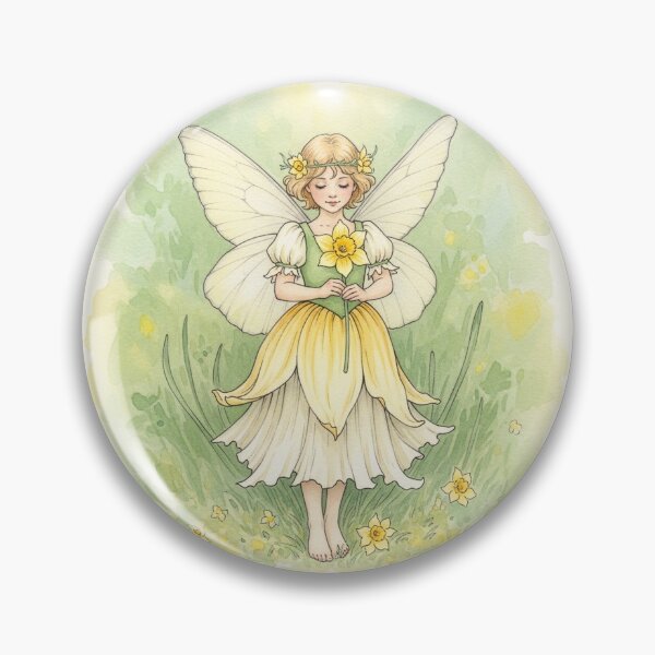 Item preview, Radiant Daffodil Fairy in a Sunny Meadow designed and sold by Pasteltone.