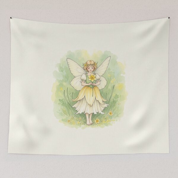 Item preview, Radiant Daffodil Fairy in a Sunny Meadow designed and sold by Pasteltone.
