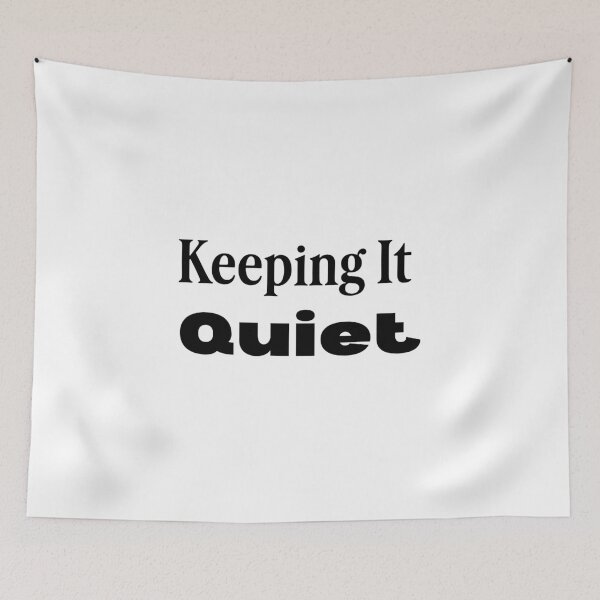 Item preview, Keeping It Quiet Aesthetic Minimalist Introvert Quote designed and sold by FarazDesign110.