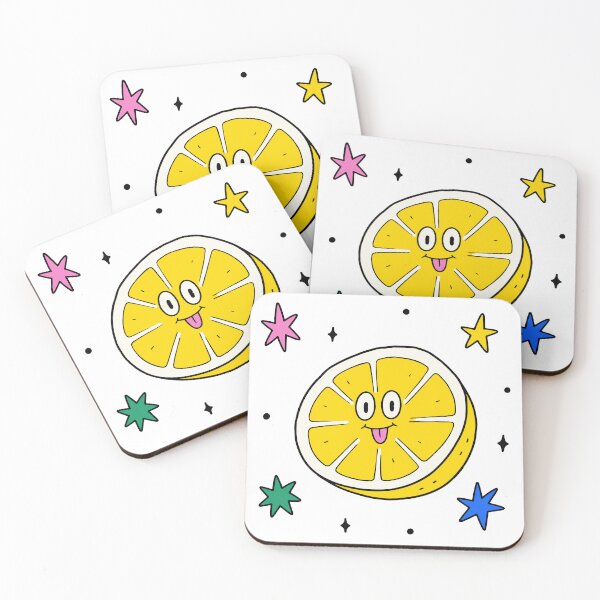 Item preview, Cute Lemon Wedge Face Character Illustration designed and sold by vectalux.