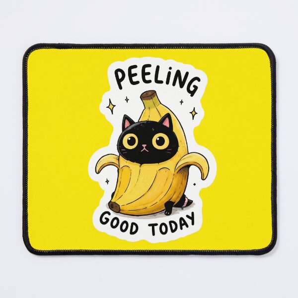 Item preview, Funny Inappropriate Peeling Good Today Funny Banana Cat Sticker | Cute Kawaii Meme Design designed and sold by Bhaskar Digital Art.