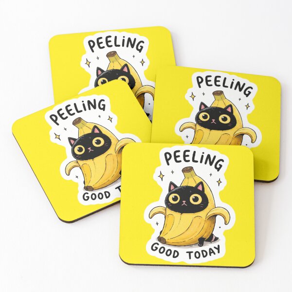 Aperçu de l'œuvre Autocollant chat banane drôle et inapproprié | Design mignon et kawaii créée et vendue par Bhaskar Digital Art.