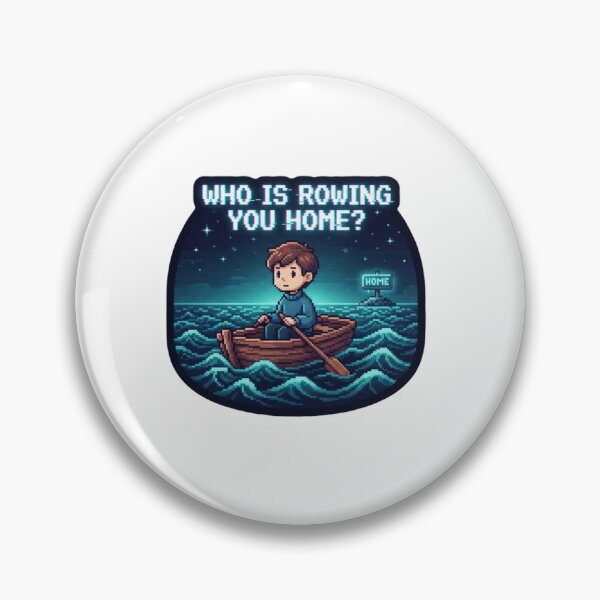 Item preview, Who Is Rowing You Home Sticker designed and sold by Imaginarium of Chaos falcon88 .
