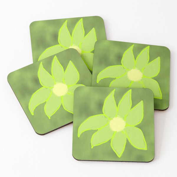 Item preview, Flower in Green Painting designed and sold by Fayes4Art.