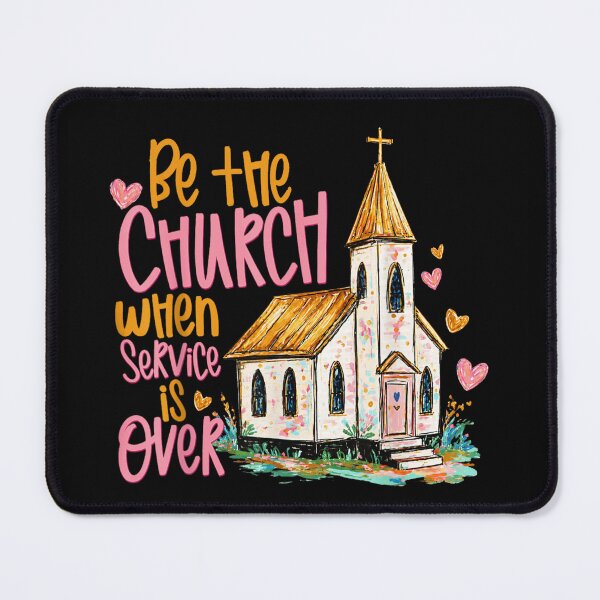 Item preview, Be The Church When Service Is Over Cute Pastel Christian Watercolor designed and sold by PhocoNibict.