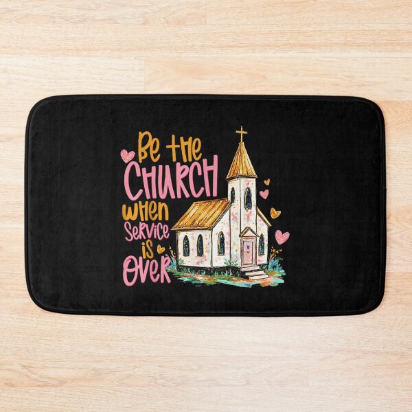 Item preview, Be The Church When Service Is Over Cute Pastel Christian Watercolor designed and sold by PhocoNibict.