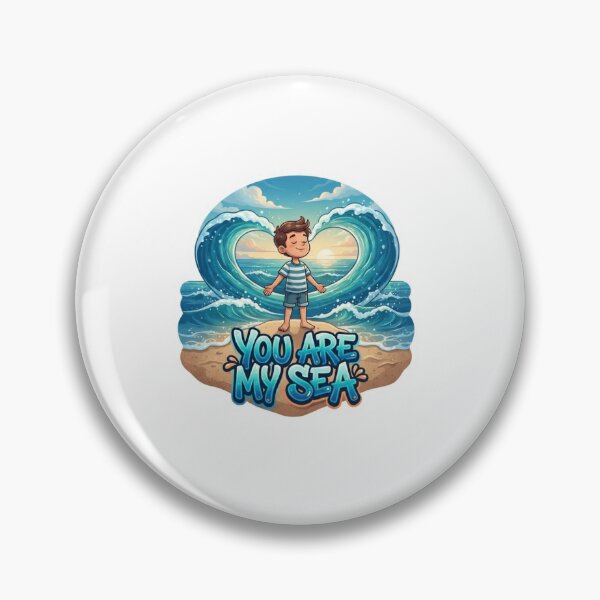 Item preview, You Are My Sea Ocean Sticker designed and sold by Imaginarium of Chaos falcon88 .