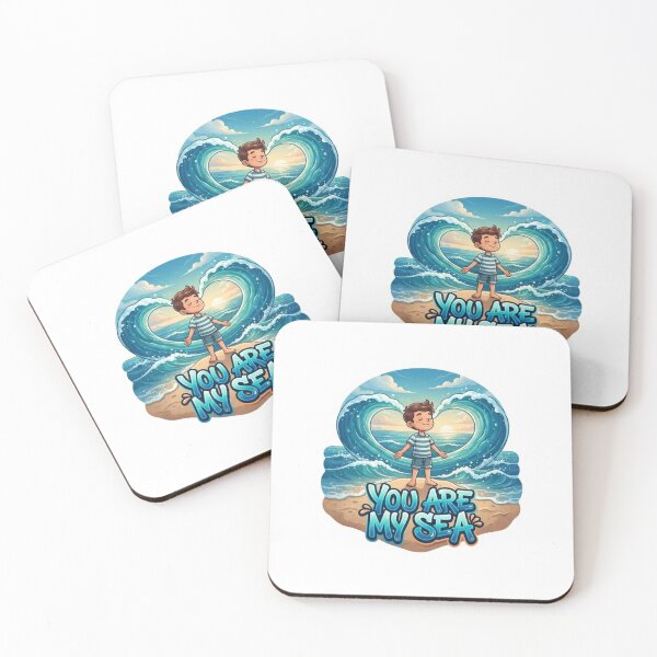 Item preview, You Are My Sea Ocean Sticker designed and sold by Imaginarium of Chaos falcon88 .