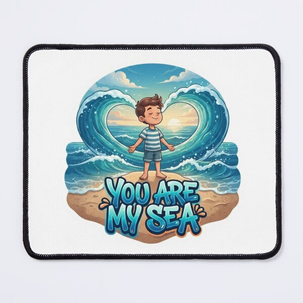 Item preview, You Are My Sea Ocean Sticker designed and sold by Imaginarium of Chaos falcon88 .
