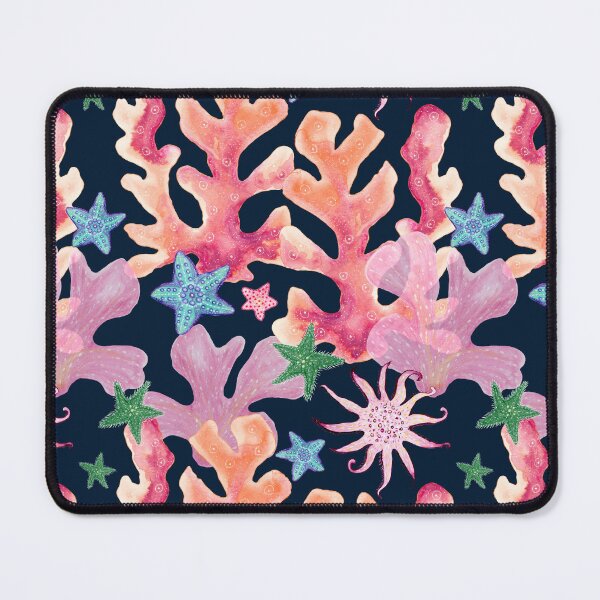 Item preview, Coral Garden at Midnight - Deep Ocean Navy designed and sold by Piret Victoria Ribas.