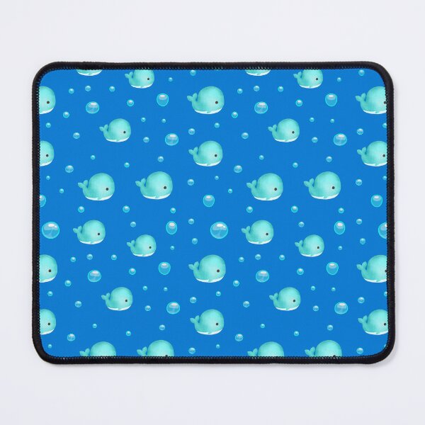 Item preview, Blue sea animal Chibi Watercolor Whale Floating Bubbles Ocean Aesthetic designed and sold by Art IN Pack.