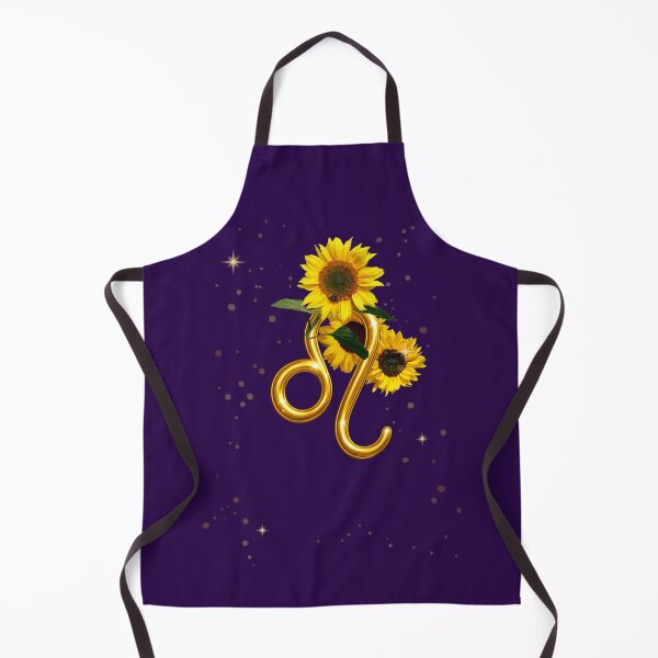 Item preview, Leo Zodiac Floral Art | Gold Leo Symbol with Sunflowers | Astrology Gift | Celestial Botanical Design designed and sold by MysticPurpleHue.