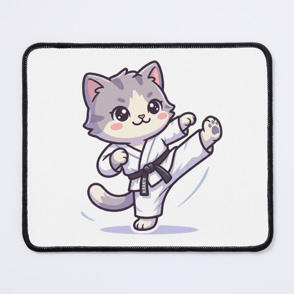 Item preview, Karate Kitten Cute Chibi Cat designed and sold by  Cat Lady.