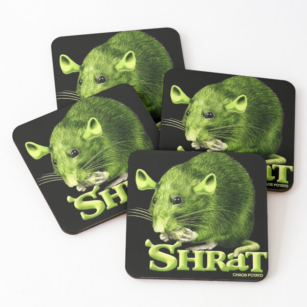 Item preview, Funny Shrat Chaos Potato Green Ogre Rat Mashup Cute Meme Design designed and sold by PhocoNibict.