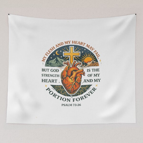 Item preview, My Flesh and My Heart May Fail designed and sold by Matinez Pink.