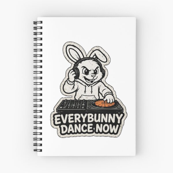 Item preview, EveryBunny Dance Now – Funny DJ Bunny Sticker, T-Shirt & Hoodie designed and sold by bunnymode.