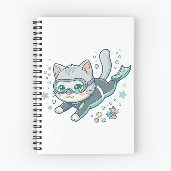 Item preview, Cute Chibi Kitten Freediving  designed and sold by  Cat Lady.