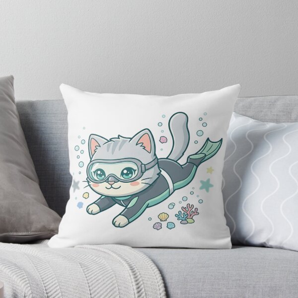 Item preview, Cute Chibi Kitten Freediving  designed and sold by  Cat Lady.