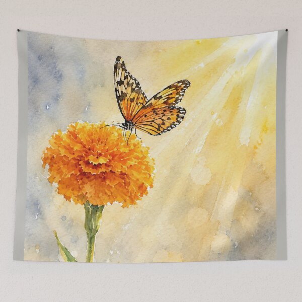 Item preview, Golden Light Watercolor Butterfly on Marigold designed and sold by Kimberly Palmer.
