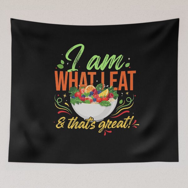 Item preview, I Am What I Eat And Thats Great Healthy Vegan Salad Bowl designed and sold by yoddel.