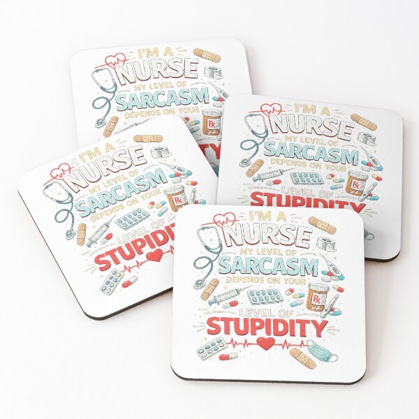 Item preview, I'm a Nurse My Level of Sarcasm Depends on Your Level of Stupidity | Funny Nurse Shirt Gift designed and sold by Shadowframe Studios.