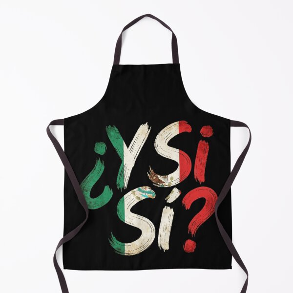 Item preview, Mexico Flag Color Brush Stroke Quote Y Si Si Mexican Pride Artwork designed and sold by ObukiLantara.