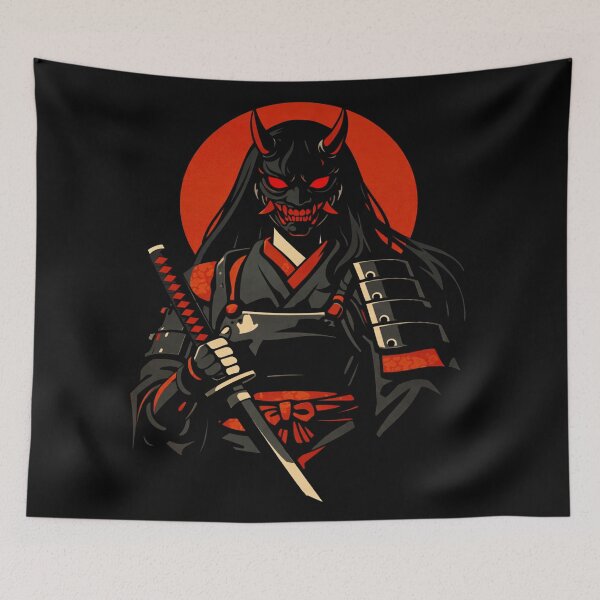 Item preview, Oni Samurai Warrior Red Sun designed and sold by Ora-kuro.