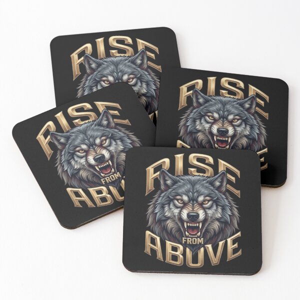 Item preview, Rise From Above – Fierce Wolf Motivational Art designed and sold by Dogandesighn.