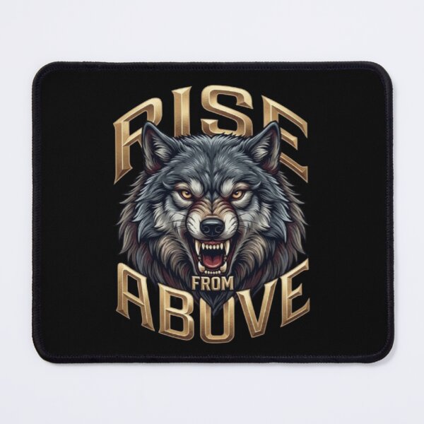 Item preview, Rise From Above – Fierce Wolf Motivational Art designed and sold by Dogandesighn.