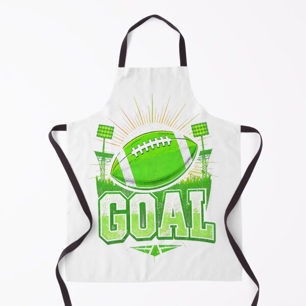 Item preview, Bright Green Football Goal Stadium Sports Graphic designed and sold by ThunderRed.