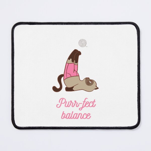 Item preview, Purr-fect Balance - Funny Yoga Cat Meditation designed and sold by WildAnimaLab.