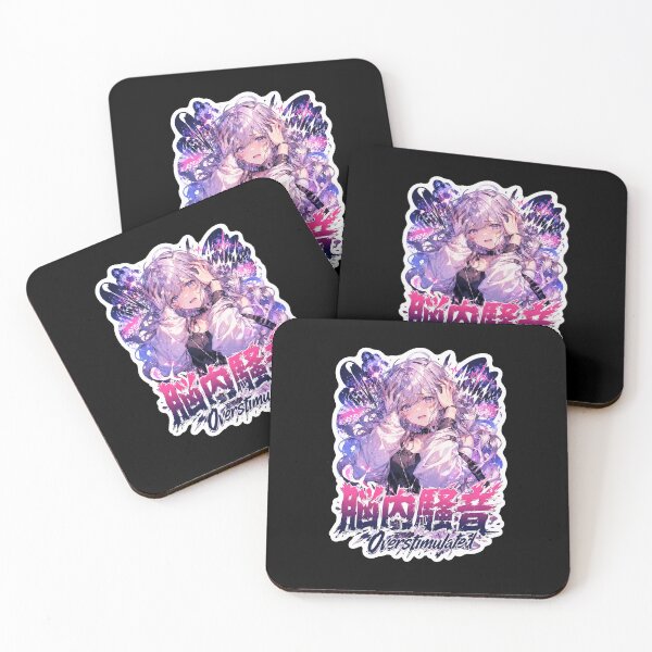 Item preview, Overstimulated Japanese Anime Art (脳内騒音) - Cyberpunk Glitch Noise Design designed and sold by Japan-kanji-ya.