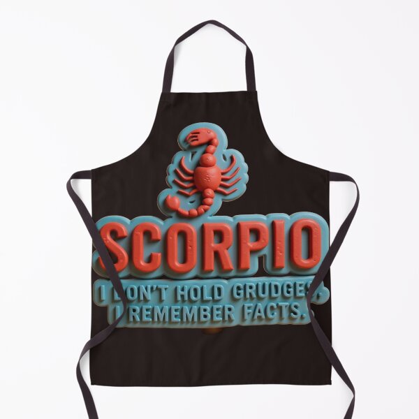 Item preview, Scorpio I Don't Hold Grudges colorful typographic funny zodiac design designed and sold by SmashingDeals.