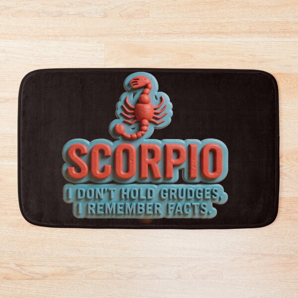 Item preview, Scorpio I Don't Hold Grudges colorful typographic funny zodiac design designed and sold by SmashingDeals.