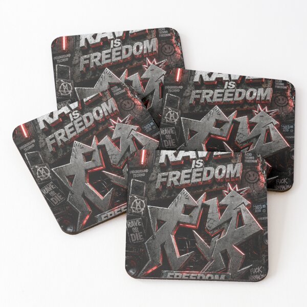 Item preview, Rave is freedom ,freedom is rave designed and sold by DAX4ART.
