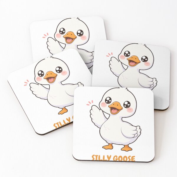 Item preview, Silly Goose Cute Silly Kawaii Goose designed and sold by BoosterShop.
