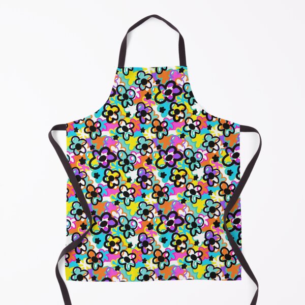 Item preview, Bold Neon Doodle Flowers Pattern designed and sold by CI Creative Design LLC.
