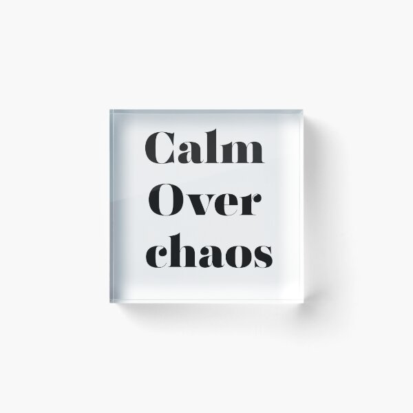 Item preview, Calm Over Chaos Aesthetic Slow Living Meditation Gift designed and sold by FarazDesign110.