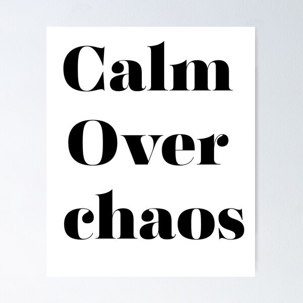 Item preview, Calm Over Chaos Aesthetic Slow Living Meditation Gift designed and sold by FarazDesign110.