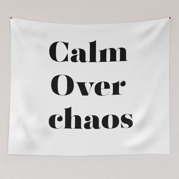 Item preview, Calm Over Chaos Aesthetic Slow Living Meditation Gift designed and sold by FarazDesign110.