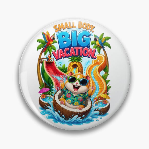 Item preview, Small Body Big Vacation Hamster designed and sold by Sovereign Supply Co..