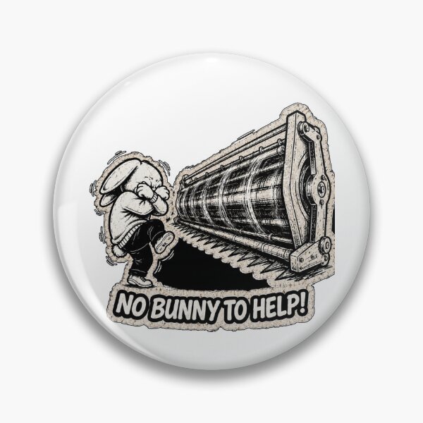 Item preview, No Bunny To Help! – Funny Moving Bunny Sticker, T-Shirt & Hoodie designed and sold by bunnymode.